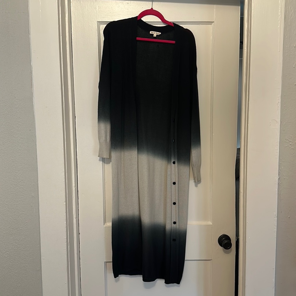 Ombré Long Cardigan